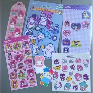 Sanrio Stickers Bundle Sticker Sheets Usahana Kuromi My Melody Hello Kitty Bunny